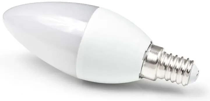 MILIO LED žiarovka C37 - E14 - 3W - 270 lm - studená biela