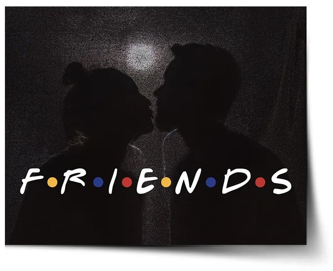 Sablio Plagát Seriál Priatelia FRIENDS Bozk - 90x60 cm