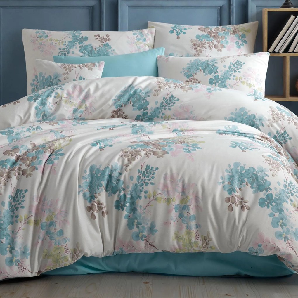 BAVLNENÉ POSTEĽNÉ OBLIEČKY COTTONLOVE EXCLUSIVE ELINA 220X200 CM, 2 KS 70X80 CM VZOROVANÉ