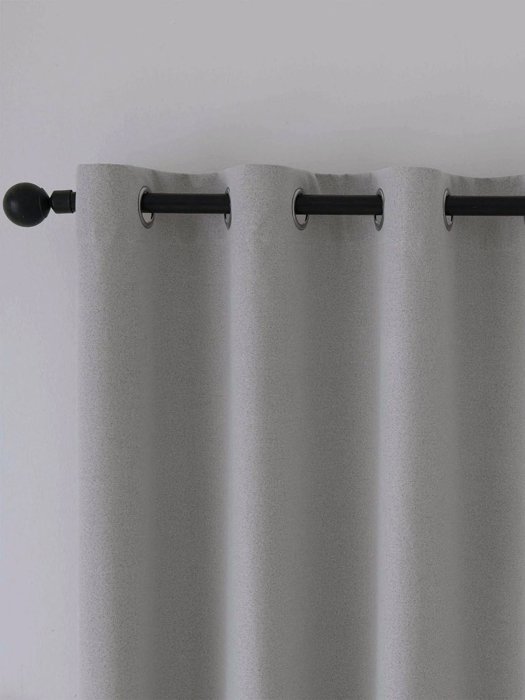 Blackout závesy Ricardo krémové - 140 x 160 cm (2ks) - krúžky