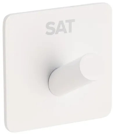Háčik SAT montáž bez vŕtania biela HACEKNALEP1HB