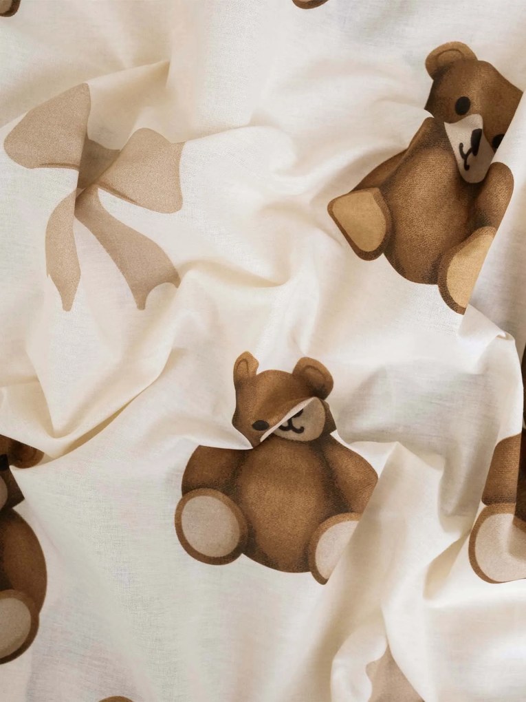 Bavlnená obliečka na vankúš Renforcé 40 × 60 cm - Plyšové medvedíky