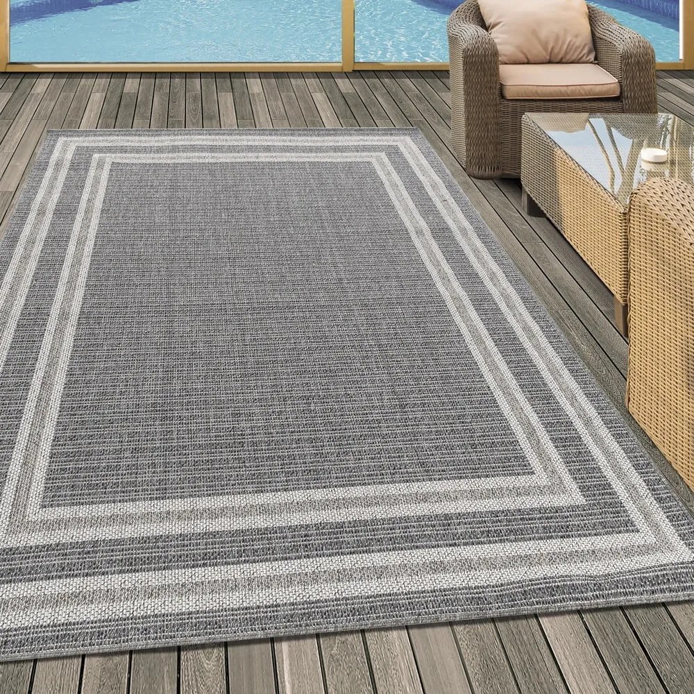Sivý vonkajší koberec 80x150 cm Aruba – Ayyildiz Carpets