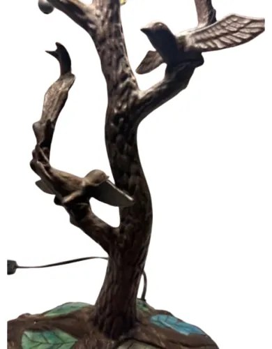 Lampa Tiffany stolová WINE OVAL 42*64