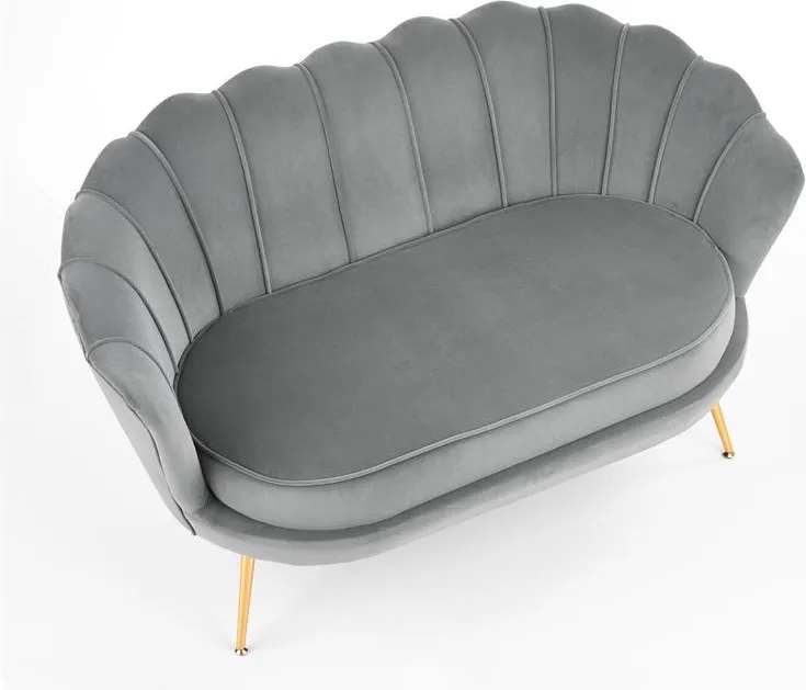 Pohovka Altha XL (sivá + zlatá). Vlastná spoľahlivá doprava až k Vám domov. 1039470