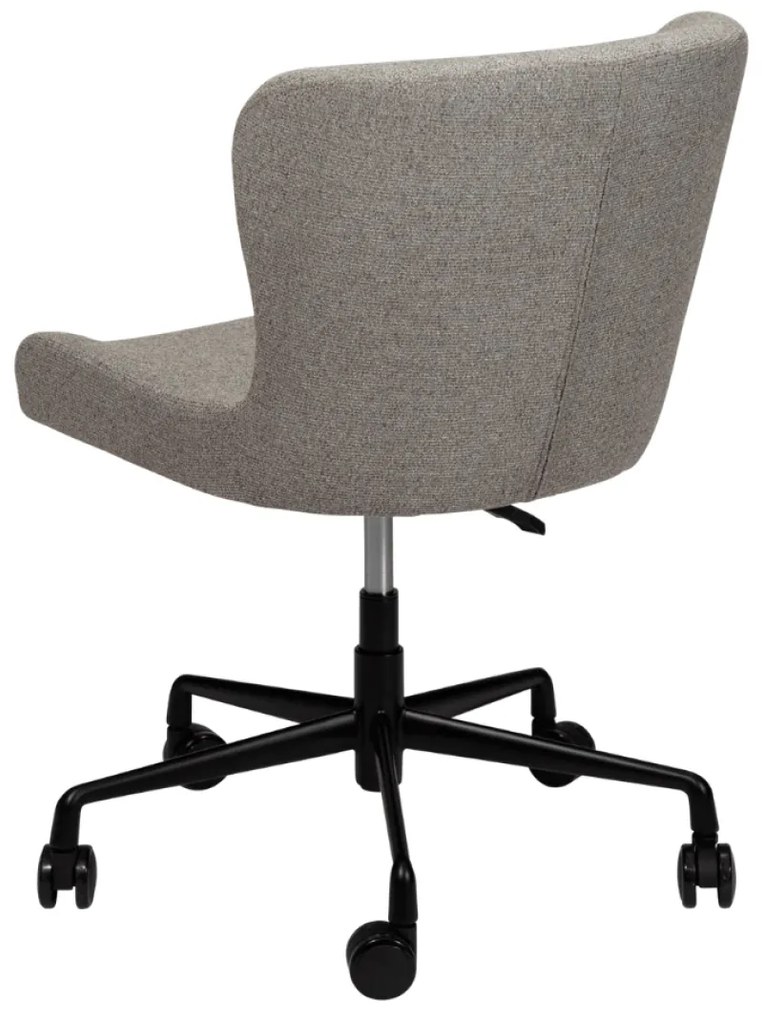 GLAM ČALÚNENÁ OFFICE STOLIČKA pebble earth/black