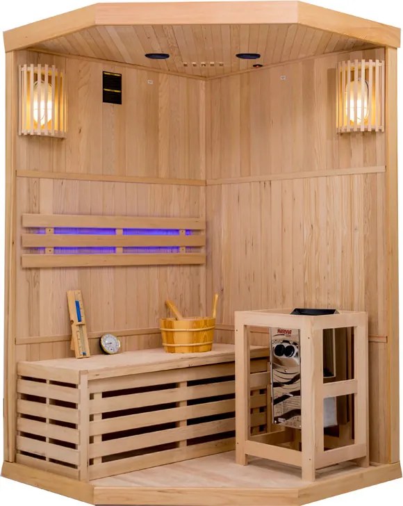 BPS-koupelny Fínska sauna Relax HYD-3135 120x120, 1-2 osoby