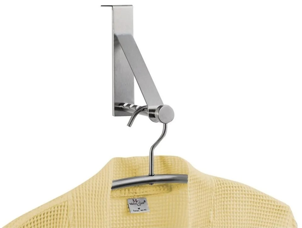 Zeller Present Prídavný vešiak na dvere na ramienka, nehrdzavejúca oceľ