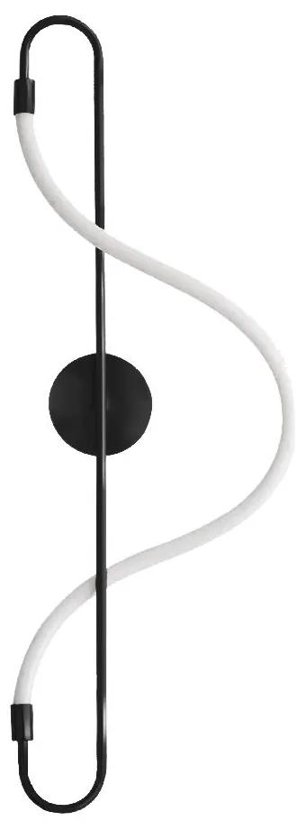 Toolight, LED nástenné svietidlo Long Black APP857-W, čierna-biela, OSW-04032
