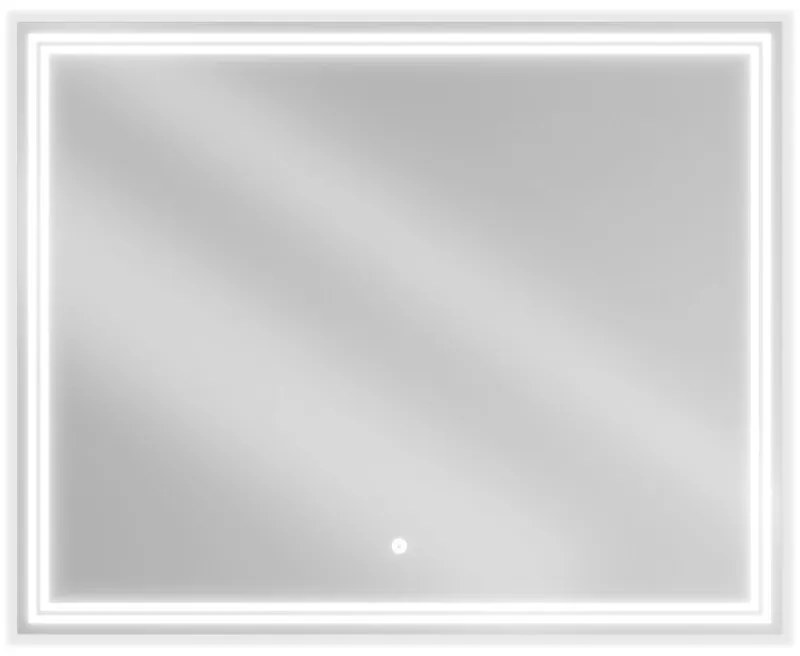 Mexen Taco, LED kúpeľňové zrkadlo s podsvietením 100 x 80 cm, 6000K, ochrana proti zahmlievaniu, 9805-100-080-611-00