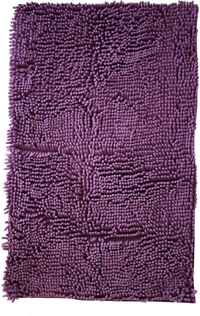 BO-MA koberce Protiskluzová koupelnová předložka RASTA MICRO fialová - 50x80 cm