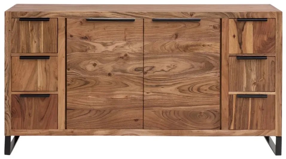 furniture-nabytek.cz - Masivní podstavec pod umyvadlo Sydney Light II z akácie, lakovaný, hnědý