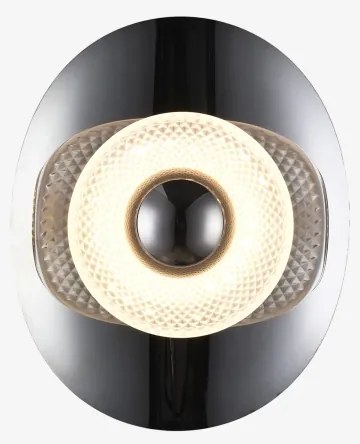 Zuma Line MB2293-1S-3BCT - LED nástenné svietidlo DIOP LED/8W/230V čierna/dymová č.