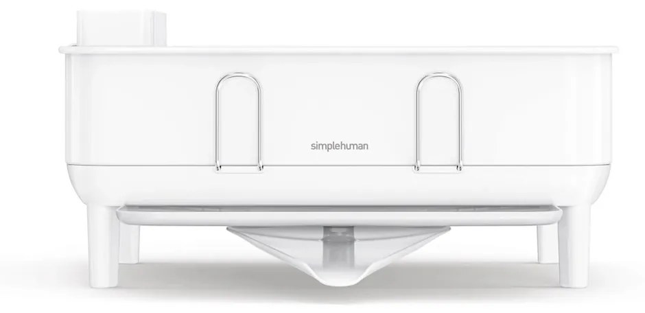 Simplehuman Odkvapkávač na riad Compact, oceľ, plast, FPP, biela