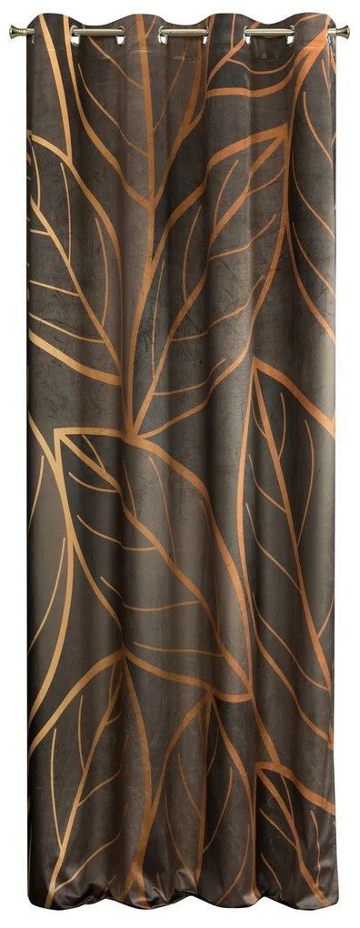 ZATEMŇOVACÍ ZÁVES LIMITED COLLECTION ALISMA2 140X250 CM HNEDÁ
