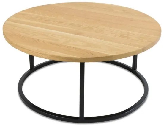 SADA 2x Konferenčný stolík OAKLOFT 38x90 cm čierna/dub