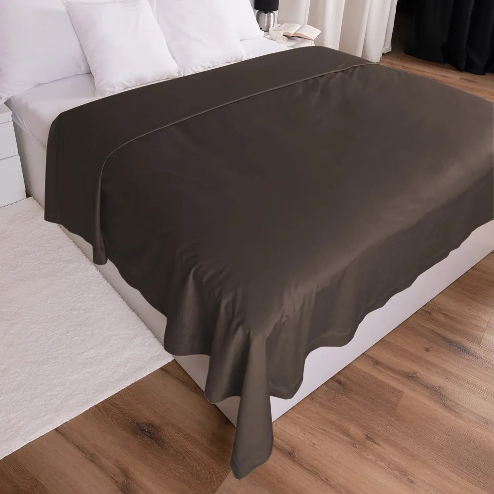 Biante Zamatový prehoz na posteľ Velvet Prémium SVP-016 Tmavo hnedý Na mieru