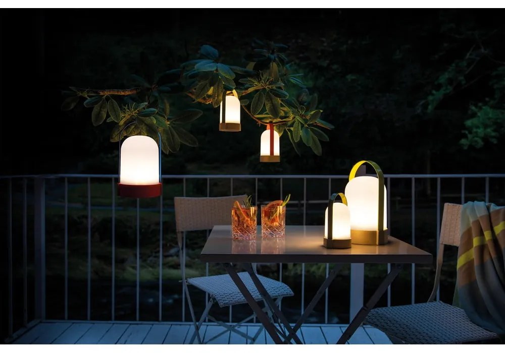 Biela LED stmievateľná stolová lampa (výška 15 cm) Uri – Remember