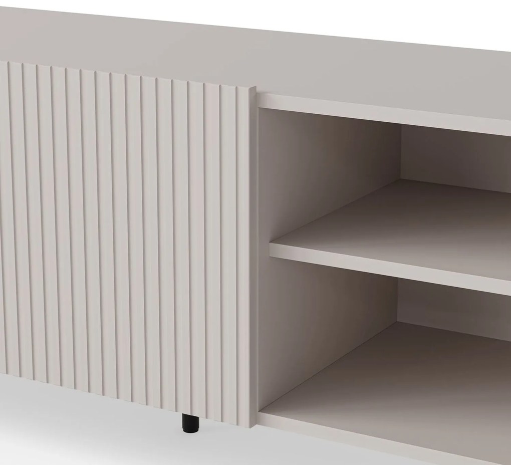 TV stolík Paxos 150 cm kašmír/čierny