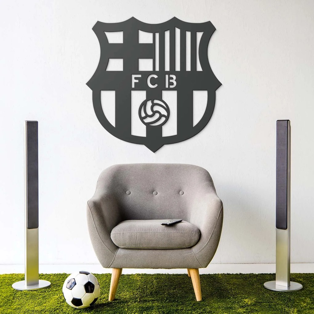 DUBLEZ | Drevené logo klubu - FC Barcelona | Obraz
