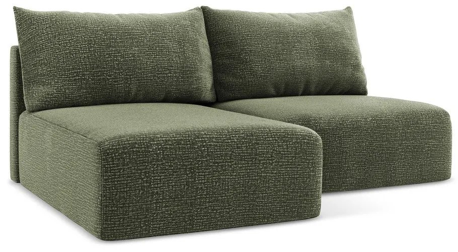 Zelená rozkladacia/s úložným priestorom rohová pohovka (ľavý roh) Kalena – Makamii