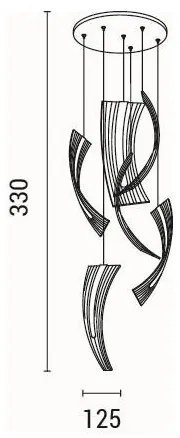 LED Luster na lanku FIRENZE 6xLED/10W/230V 3000K