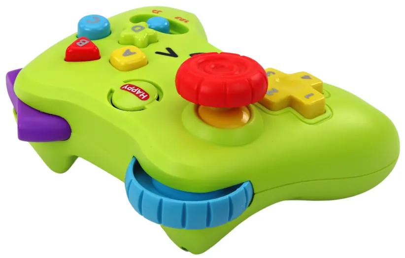 Lean Toys Interaktívna herná konzola pre deti - zelená