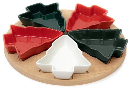 Sada servírovacích misiek TROEL v tvare vianočného stromčeka 832555