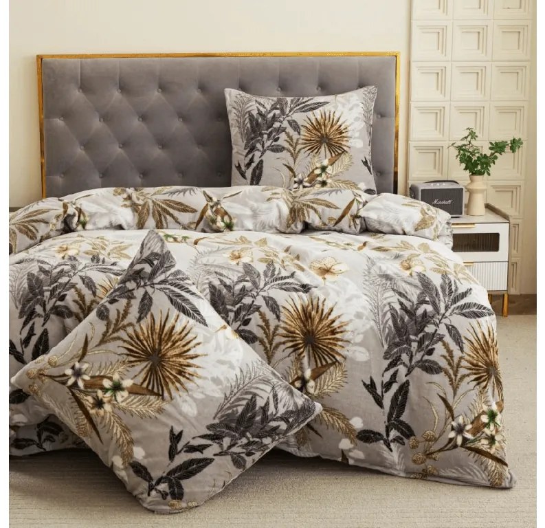 Obliečky mikroplyš EXVORO sivé Rozmer obliečky: 70 x 80 cm | 140 x 200 cm