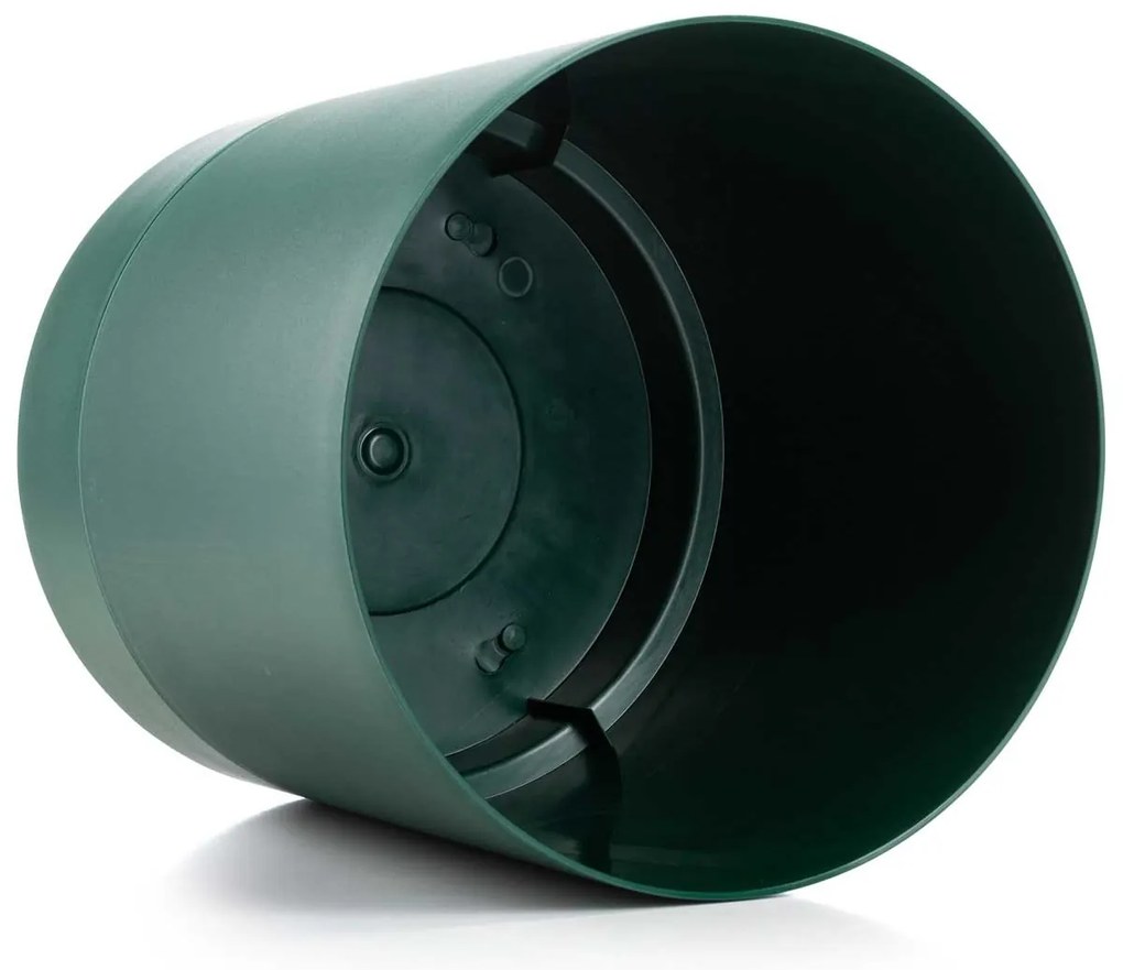 PLASTOVÝ KVETINÁČ AZALEA 17,5X18,5 CM TMAVOZELENÁ