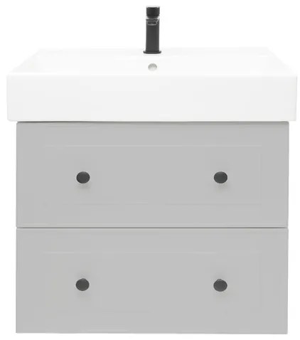 Kúpeľňová skrinka s umývadlom Naturel Forli 80x53x46 cm v šedej farbe mat FORLI80GMUSAT, 1 ks