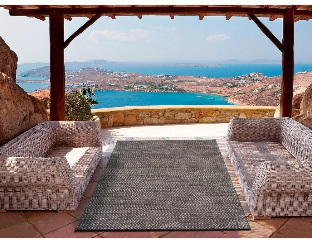 Antracitovosivý vonkajší koberec 120x170 cm Panama – Universal