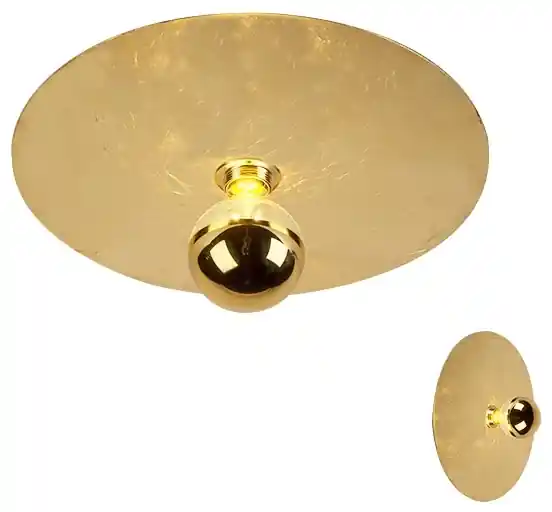 Moderné stropné svietidlo zlaté 40cm - Disque | BIANO