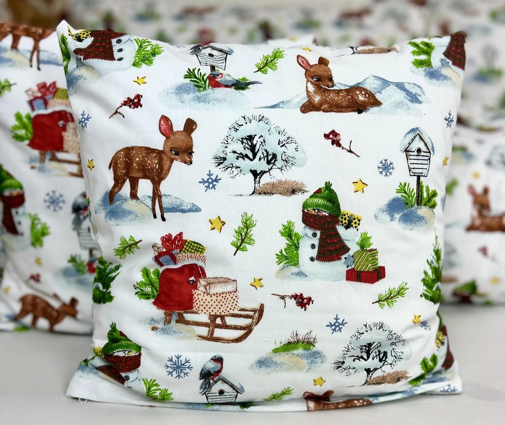 INTERMEDIC SK Vianočná obliečka na vankúš Zimná Rozprávka 40x40 cm