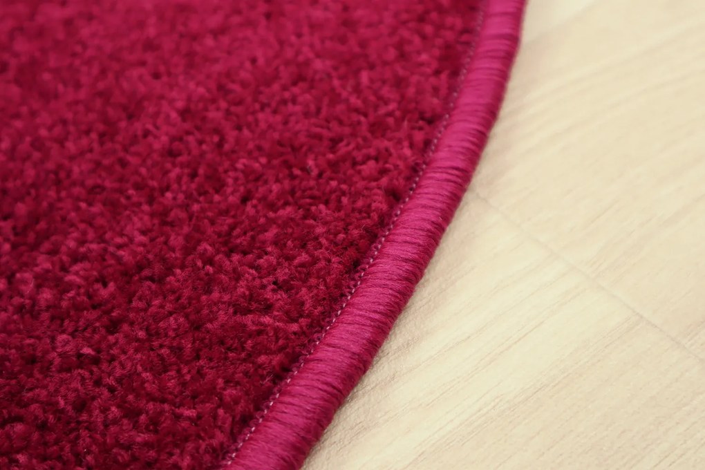 Kusový koberec Eton vínovo červený kvetina, 120x120 kvietok, červená, kuchyňa, Vopi