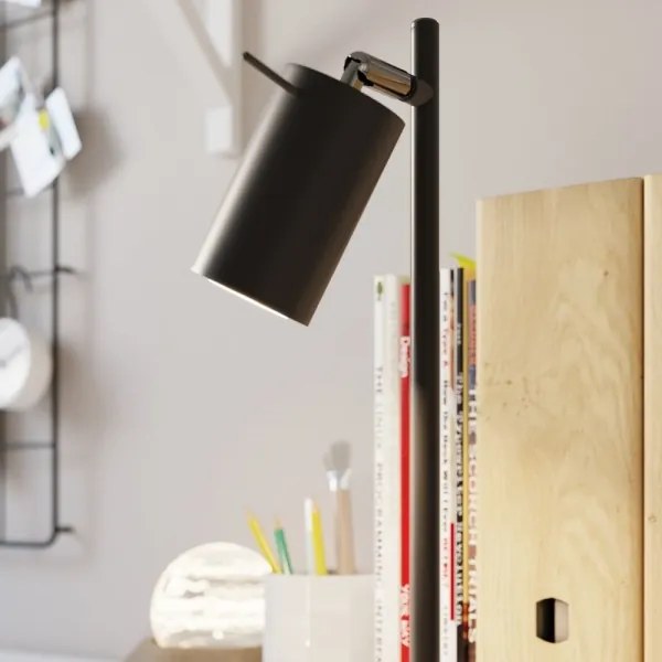 Sollux SL.1091 - Stolná lampa RING 1xGU10/10W/230V čierna