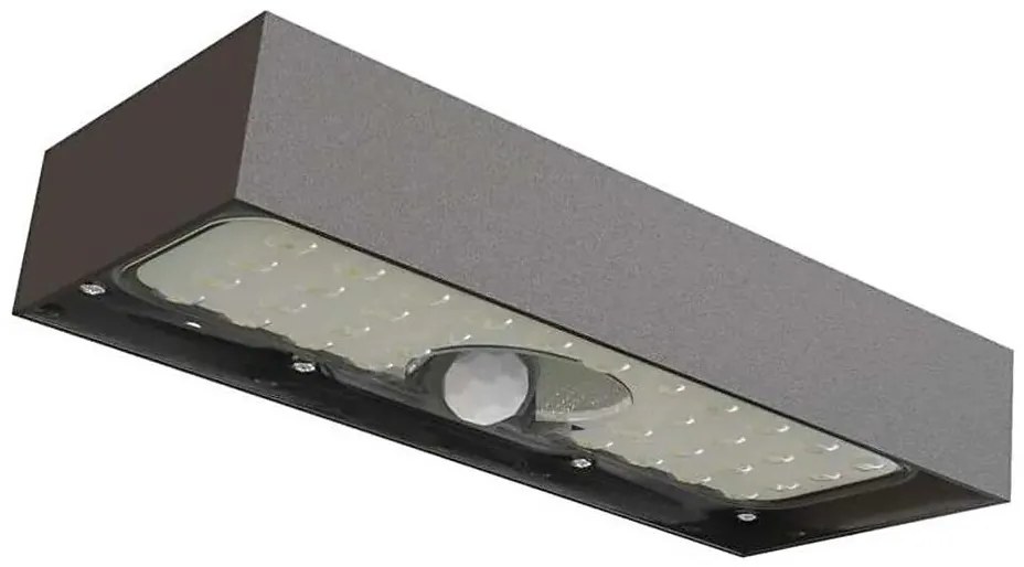 LED Solárny reflektor so senzorom pohybu LED/3,7V 3000mAh 4000K IP65 čierna