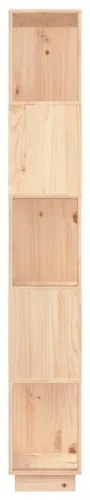vidaXL Knižnica/deliaca stena 80x25x163,5 cm masívna borovica-