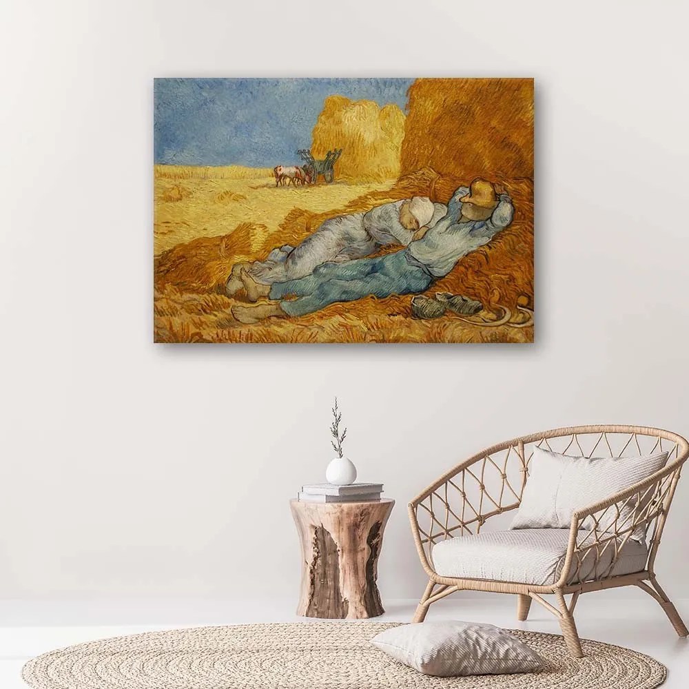 Gario Obraz na plátne Siesta - Vincent van Gogh reprodukcie Rozmery: 90 x 60 cm
