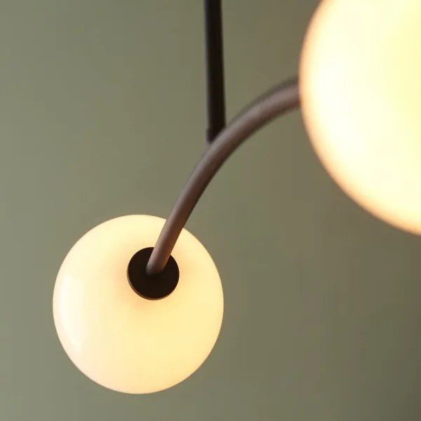 Endon 92940 - Luster na tyči BALANCE 4xG9/3W/230V čierna/biela