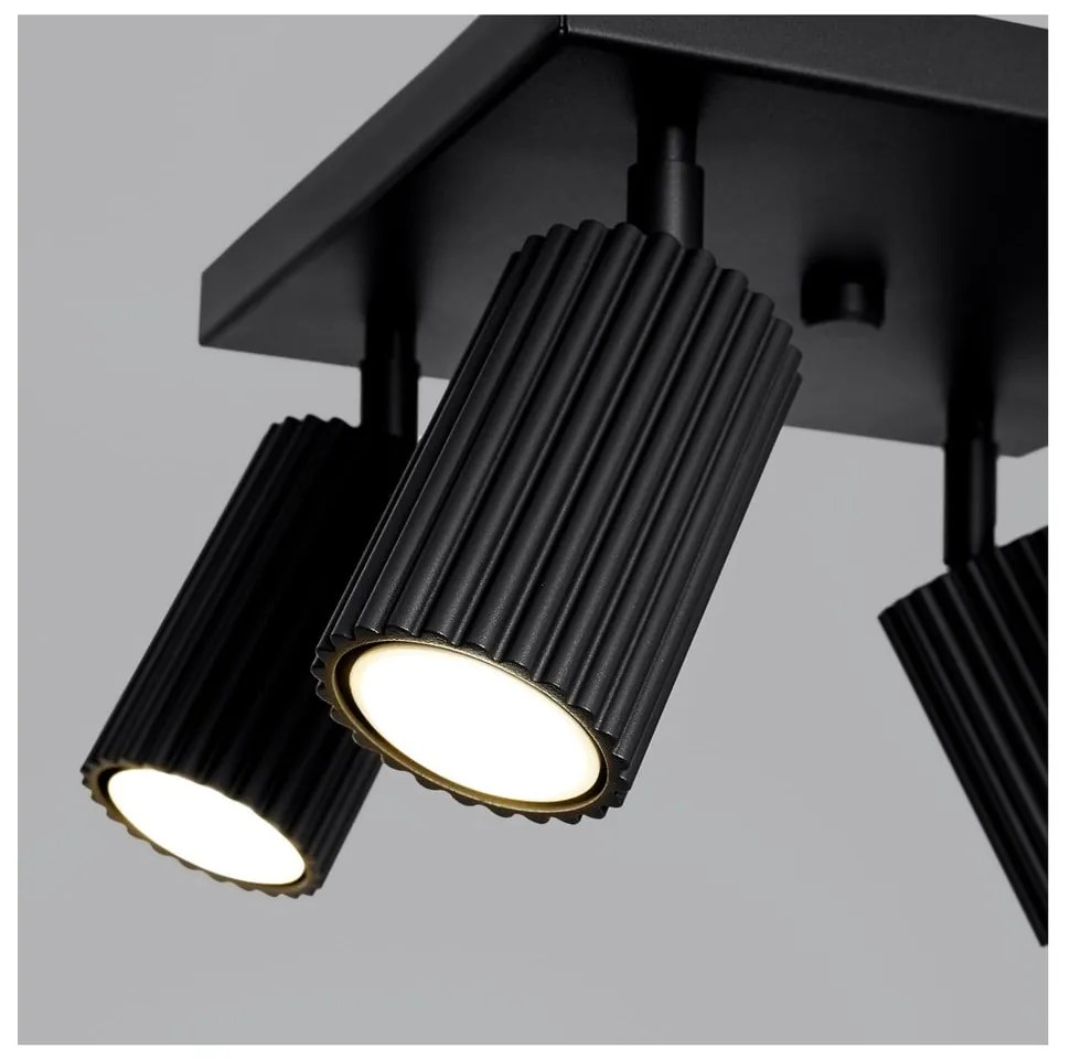 Čierne kovové bodové svietidlo ø 6,5 cm Gleam – Sollux