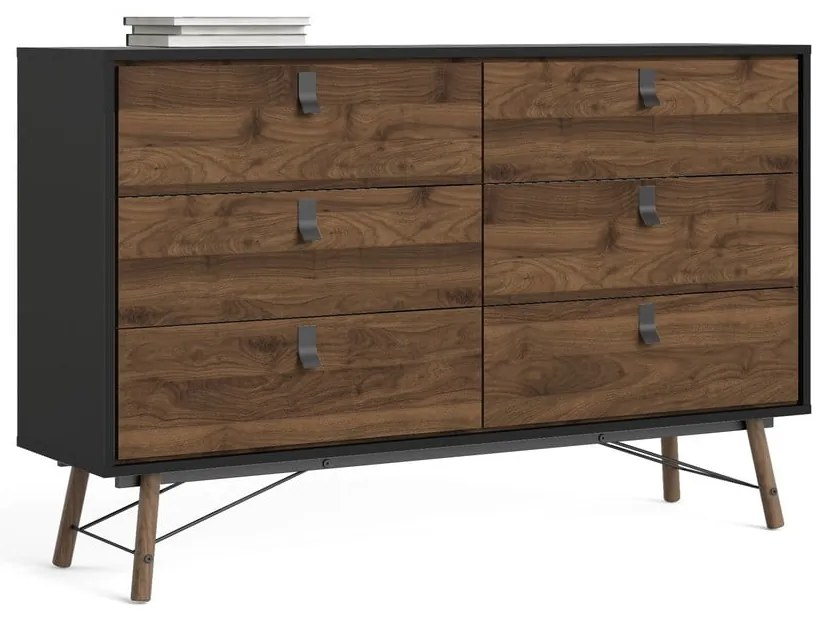 Tmavohnedá komoda Tvilum Ry, 150 x 95 cm