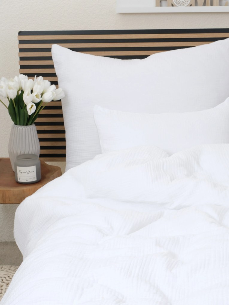 Mušelínové obliečky - Alexia biela