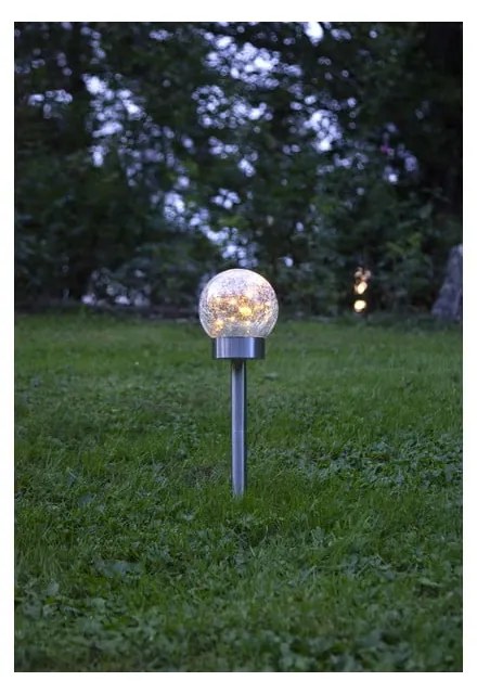 Vonkajšie solárne LED svietidlo Star Trading Glory, ø 12 cm