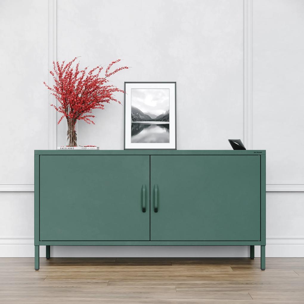 TV stolík na nožičkách ROSA, 1150 x 595 x 400 mm, Modern: fľaškovo zelená farba