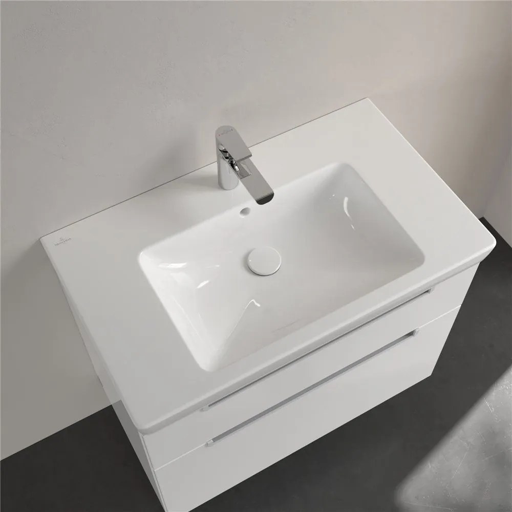 VILLEROY &amp; BOCH Subway 2.0 umývadlo na skrinku s otvorom, s prepadom, 800 x 470 mm, biela alpská, 71758001