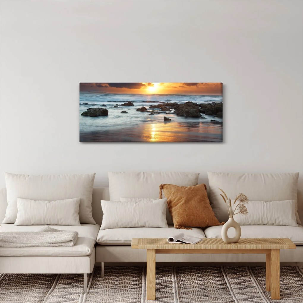 Obraz - More zaliate slnkom (120x50 cm)