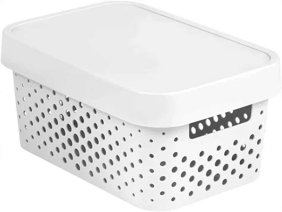 Curver INFINITY DOTS box 4,5 L - biely