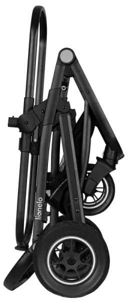 Lionelo - Kombinovaný kočík 3v1 BIANKA Black Onyx