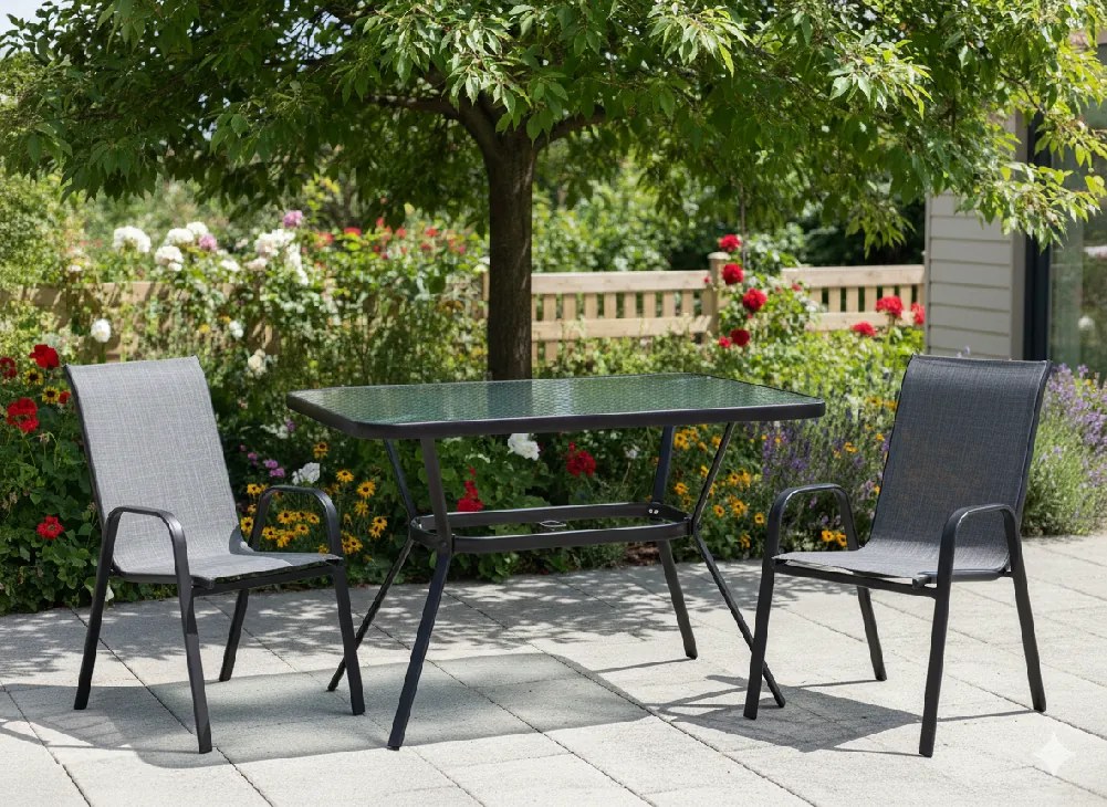 Garden Line PRAVOUHLÝ ZÁHRADNÝ STÔL 110 x 60 x 70 CM